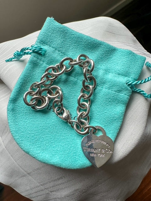Tiffany & Co Silver Heart Tag Bracelet