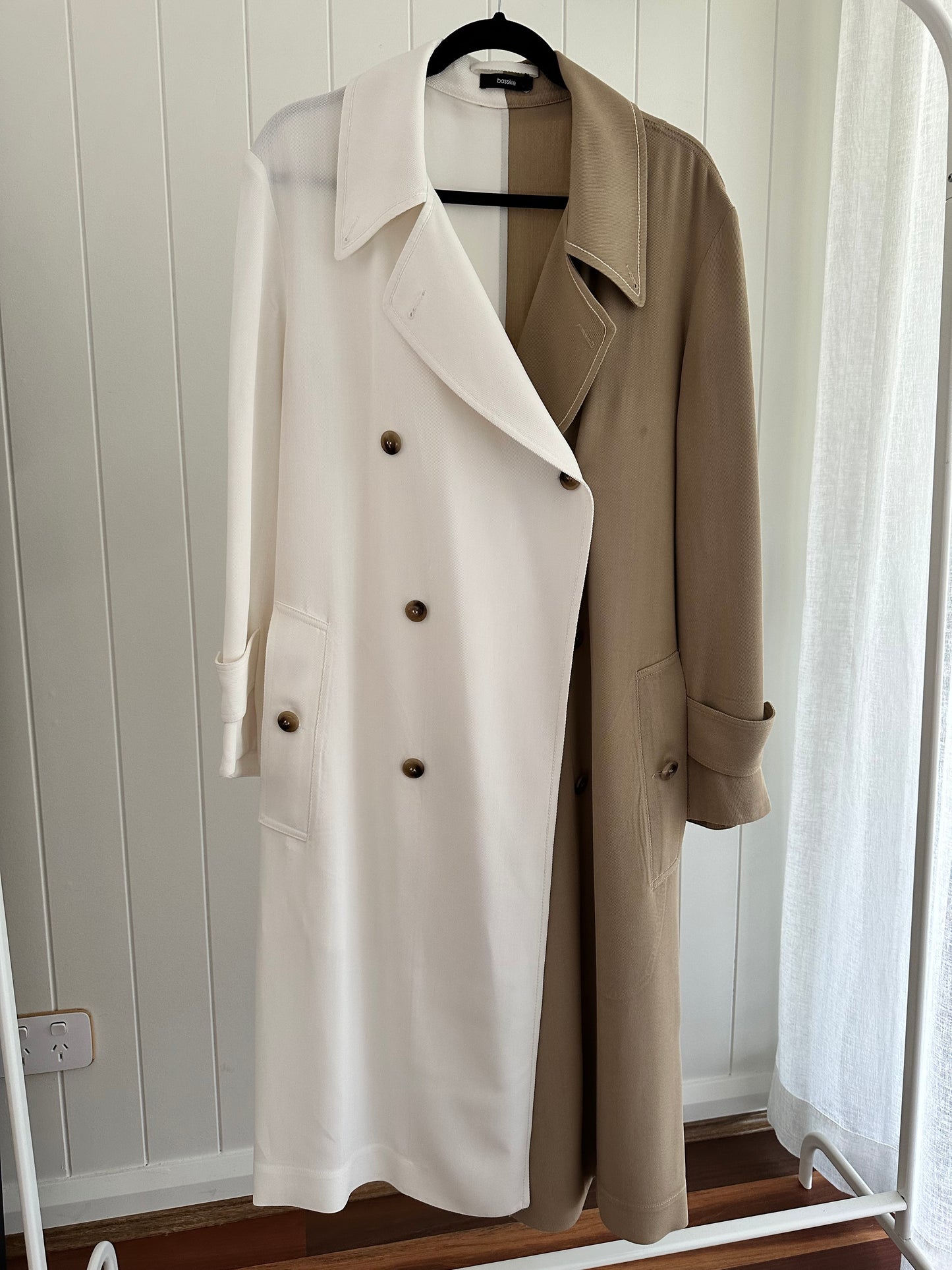 Bassike Two Tone Trench