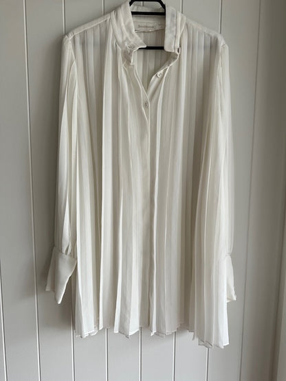 Zimmerman Pearl Pleated Long Sleeve Blouse